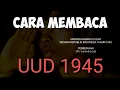 Download Lagu CARA MEMBACA PEMBUKAAN UUD 1945 DENGAN BAIK, LUGAS, DAN MEYAKINKAN