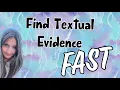 Find Textual Evidence FAST Essay Hacks Essay Tips