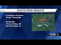 Shots fired arrests in Scott Township