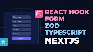 Validacion de formularios con React hook form Zod Typescript y Nextjs