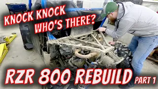 Rod Knock You know what that means Engine rebuild time for this RZR 800S Episode 1