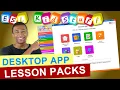 Desktop app for ESL KidStuff - lesson packs overview