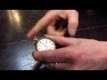 How to wind and set a standard keyless wind pocket watch like Waltham etc