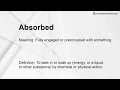 Absorbed Meaning