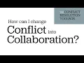 The Conflict Resolution Toolbox How Can I Change Conflict Into Collaboration