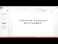 Item Based Collaborative Filtering