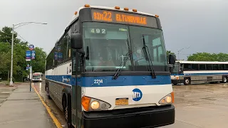 SIM4 SIM15 SIM22 Express Buses At Eltingville Transit Center