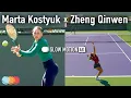 Lagu Marta Kostyuk \u0026 Zheng Qinwen | WTA Next-Gen Top Player