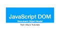 JavaScript DOM Document Object Model JavaScript Tutorial