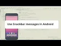 How to use Snackbar on Button s click event Android Studio Java