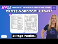 Create Large Print Puzzles with A Book Creator 2-Page Crossword Puzzles Made Easy