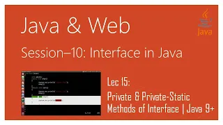 Interface in Java Private Private-Static Methods of Interface Java 9 and Higher Versions