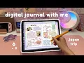 Digital journal with me on iPad Pro digital planner travel journal