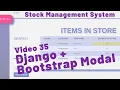 35 HOW TO ADD BOOTSTRAP MODAL AND BACKGROUND IMAGE TO THE DJANGO