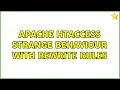Apache htaccess strange behaviour with rewrite rules 2 Solutions