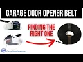 2 Tips To Help You Get The Correct Door Opener Belt Raynor Liftmaster Garage Door Opener Belts