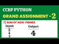 Sum of Non-Primes Grand Assignment - 2 Python NxtWave CCBP 4 0