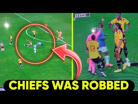 Download MP3 Kaizer Chiefs Daylight Robbery | Sundowns Robbed Chiefs By Red Card | Referee Took Brown Envelope