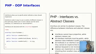 23 - PHP OPP Abstraction and Interfaces