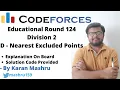 Educational Codeforces Round 124 Div 2 D Nearest Excluded Points Solution Explanation Code