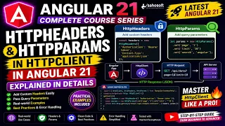 httpHeaders httpParams in HttpClient in Angular 21 Angular 21 tutorials in Hindi