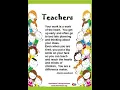 Download Lagu Teacher || Respect Your teacher || Short poem on Teacher