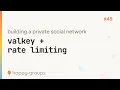 valkey and rate limiting in elixir building a private social network