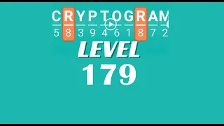 Cryptogram Level 179 Answers Go Answer