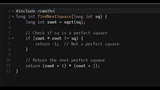 C - Find the Next Perfect Square Codewars 8KYU
