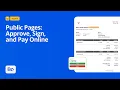 Public Pages Approve Sign and Pay Online RO App