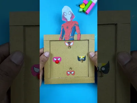 Spiderman Brand New Day Amazing Cardboard Maze DIY Puzzle Game Challenge#spiderman #shorts