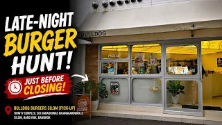 Late-Night Burger Hunt in a Dark Bangkok Alley 🍔🌙 | Bulldog Burgers Silom