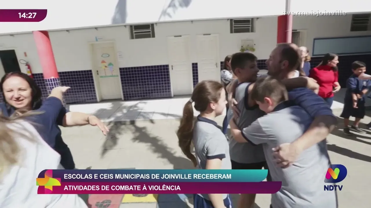 Escolas e CEIs municipais de Joinville receberam atividades de combate à violência