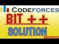 Bit codeforces solution BE A GEEK Hindi Algorithm 282A