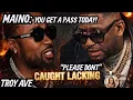 MAINO GIVES TROY AVE A PASS! “I DONT WANT NO SMOKE WITH THE LOBBY BOYS”.