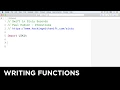 Writing functions - Swift in Sixty Seconds