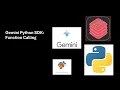 Gemini API Usar Function Calling python SDK
