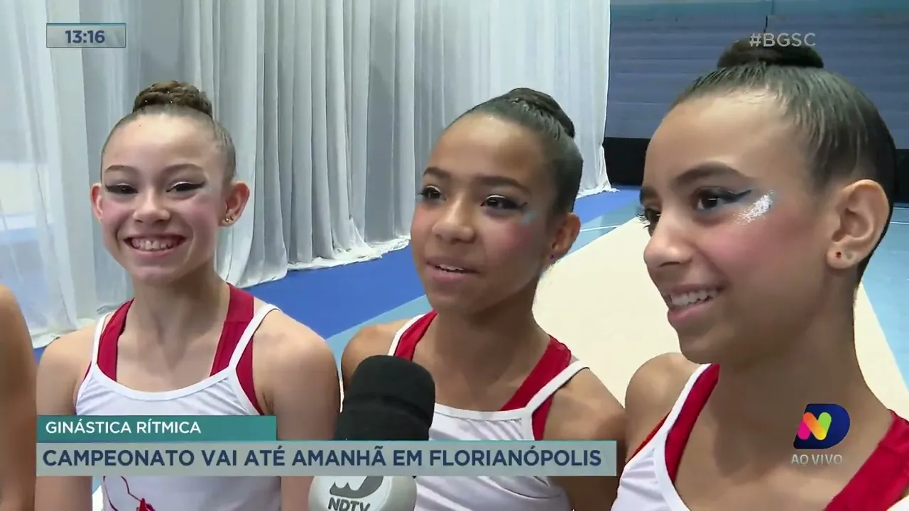 Campeonato brasileiro de ginástica rítmica segue até domingo em Florianópolis