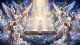 Heavenly Angels Surround the Holy Bible ✨Divine Blessings, Heavenly Light & Peaceful Meditation