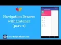 Android Studio Tutorial NavigationDrawer part-2