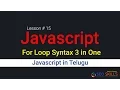 Control Statements - For Loop