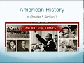 American History Chapter 5 Section 1