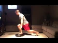 Bodyweight Carpet Slide Reverse Lunge from tempo