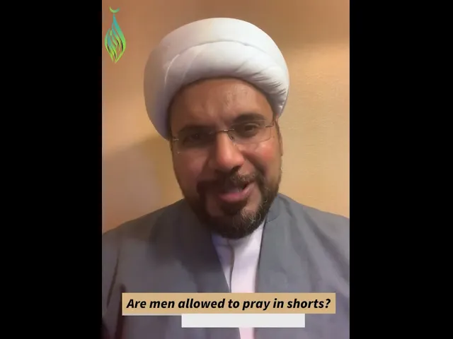 ⁣Are men allowed to pray in shorts? | Sheikh Mohammed Al-Hilli #shorts