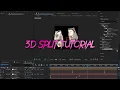TUTORIAL 3D SPLIIT CUBE AFTER EFFECT