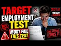 Target Employment Assessment Test