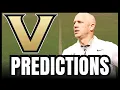 PREDICTIONS For Vanderbilt Football s Win Total In 2026