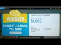 1 000 win in the Calif 2nd chance drawing -