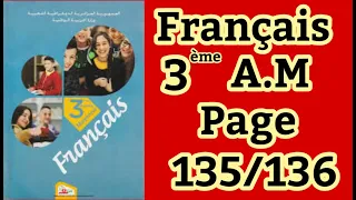 احمد زبانا زهانا فرنسية سنة ثالثة ص Ahmed Zabana Zahana Francais 4A M Page 135 135 136 135 