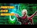 Printing Even Number Using Continue Statement in C Program